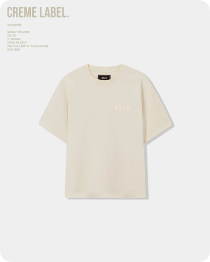 W.R.S.D Oversized T-shirt creme on creme