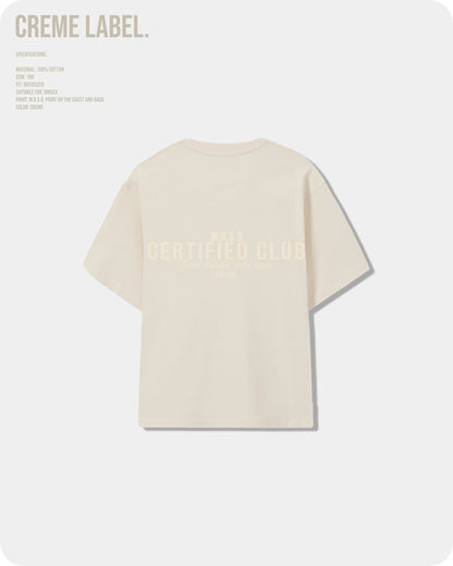 W.R.S.D Oversized T-shirt creme on creme