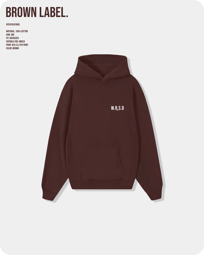 W.R.S.D Hoodie Brown
