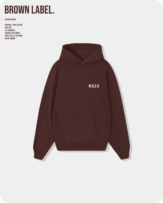 W.R.S.D Hoodie Brown