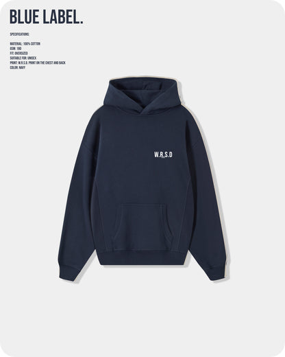 W.R.S.D Hoodie Navy