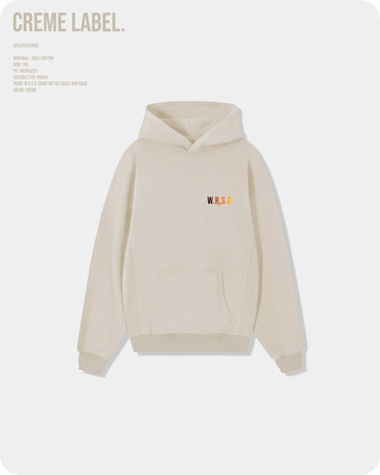 W.R.S.D Hoodie Creme